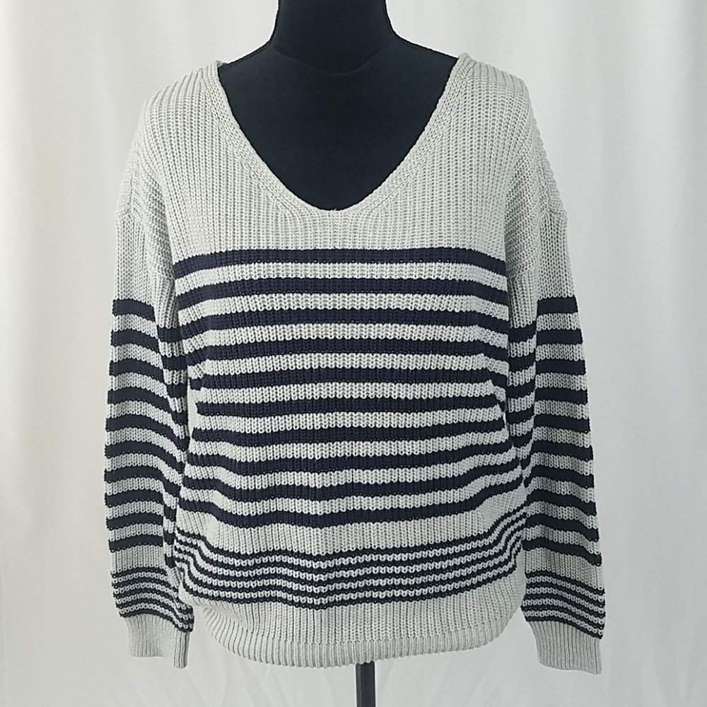 BDG women PS Billie stripe v-neck sweater‎